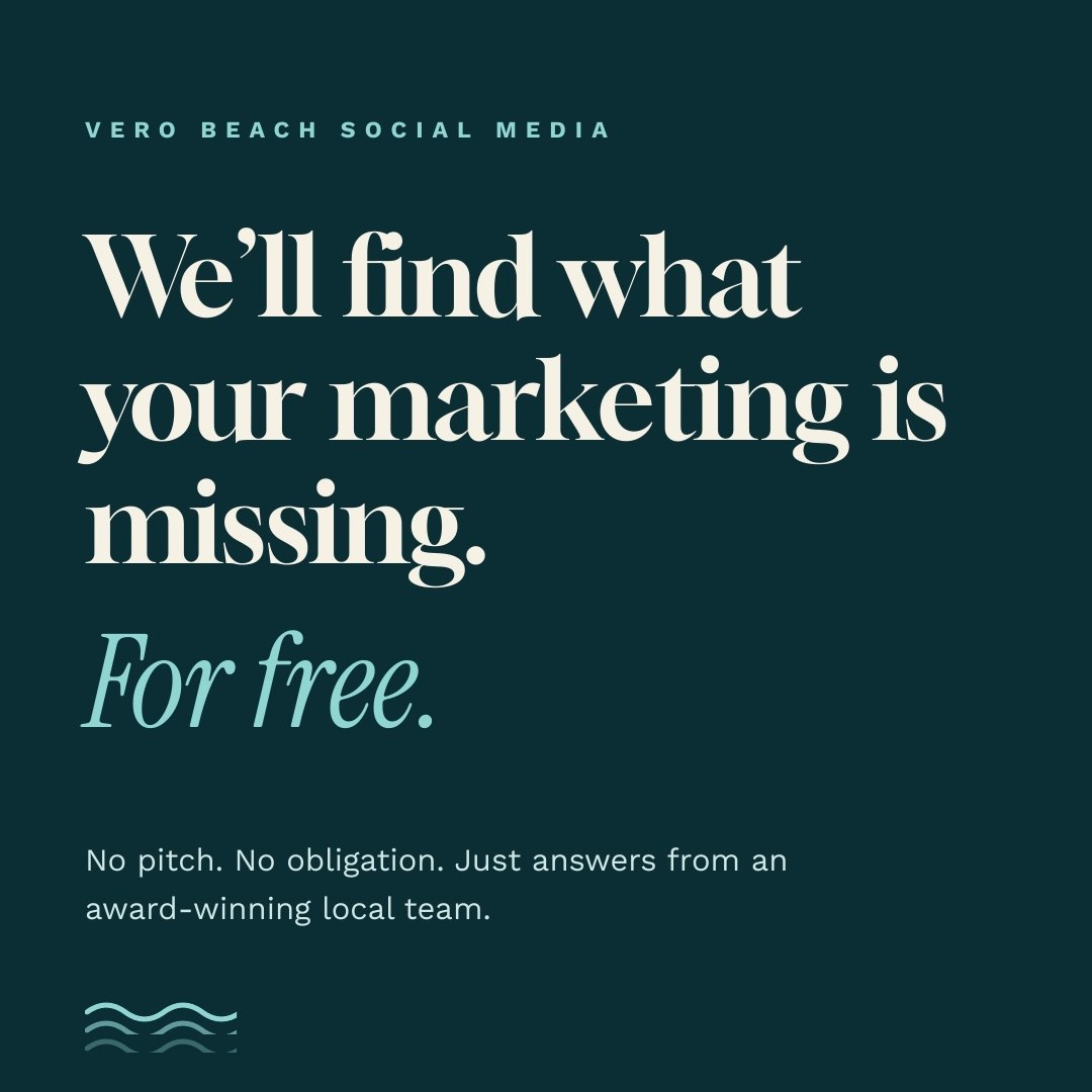 VBSM Instagram post: We'll find what your marketing is missing, for free