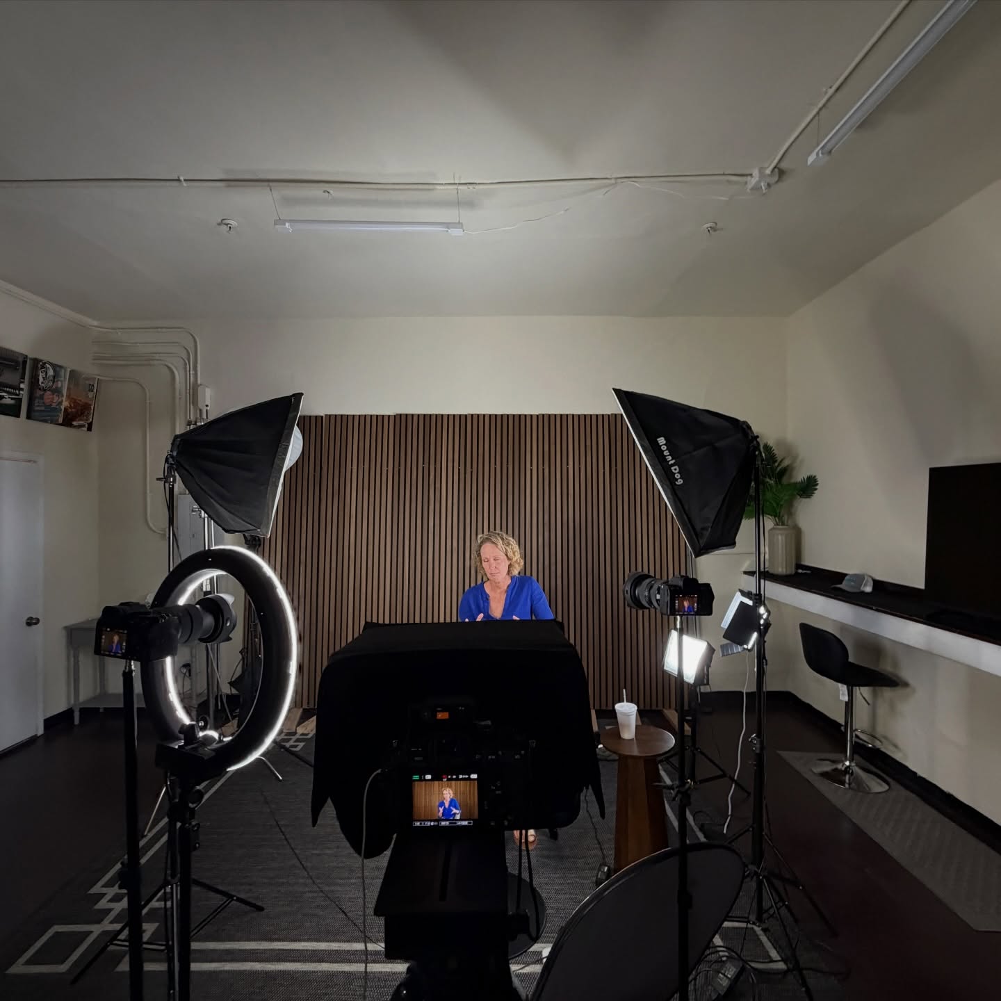 Behind the scenes in the VBSM video studio