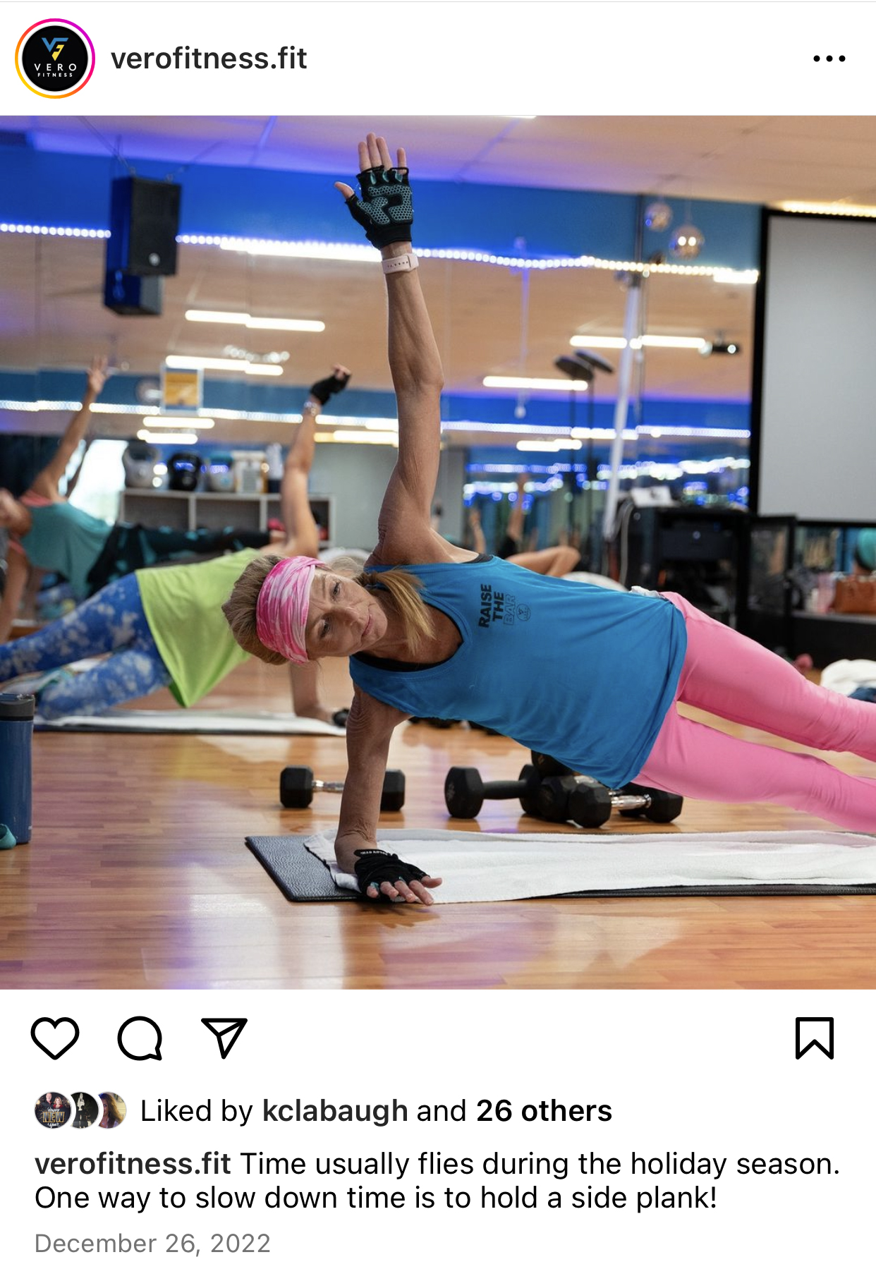 Vero Fitness social post 4