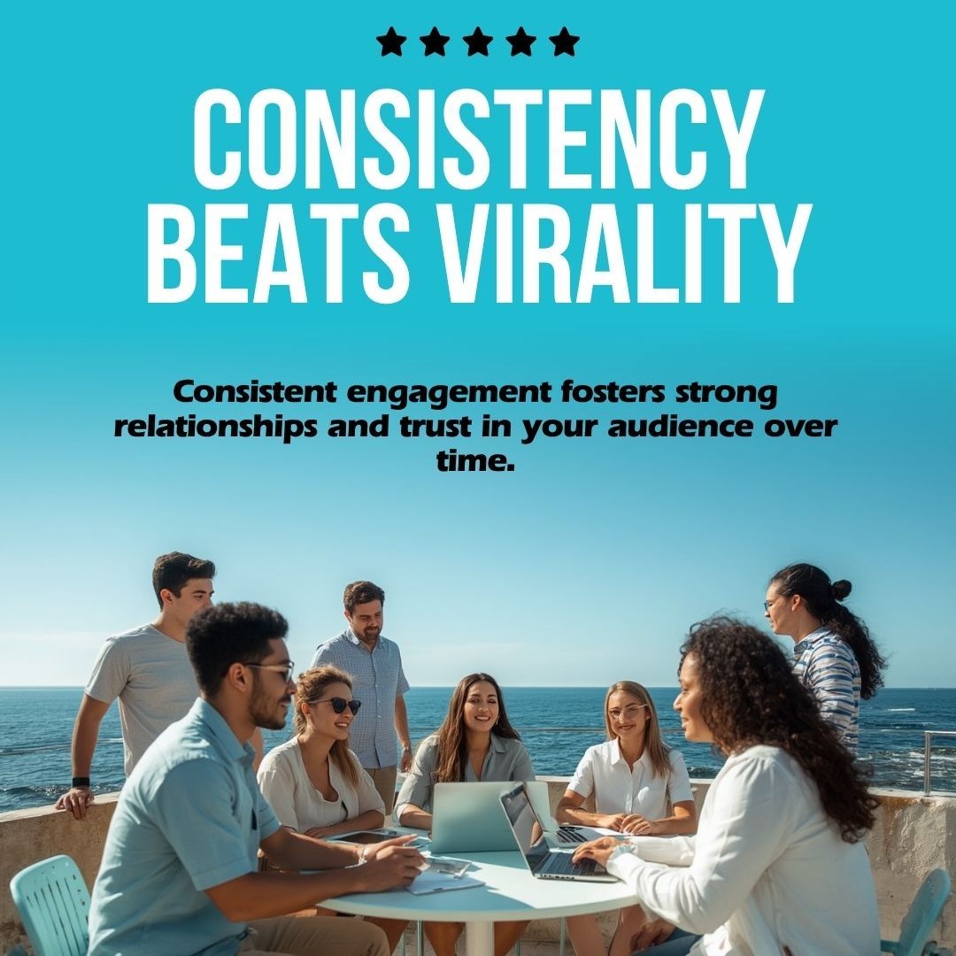 VBSM Instagram post: Consistency beats virality