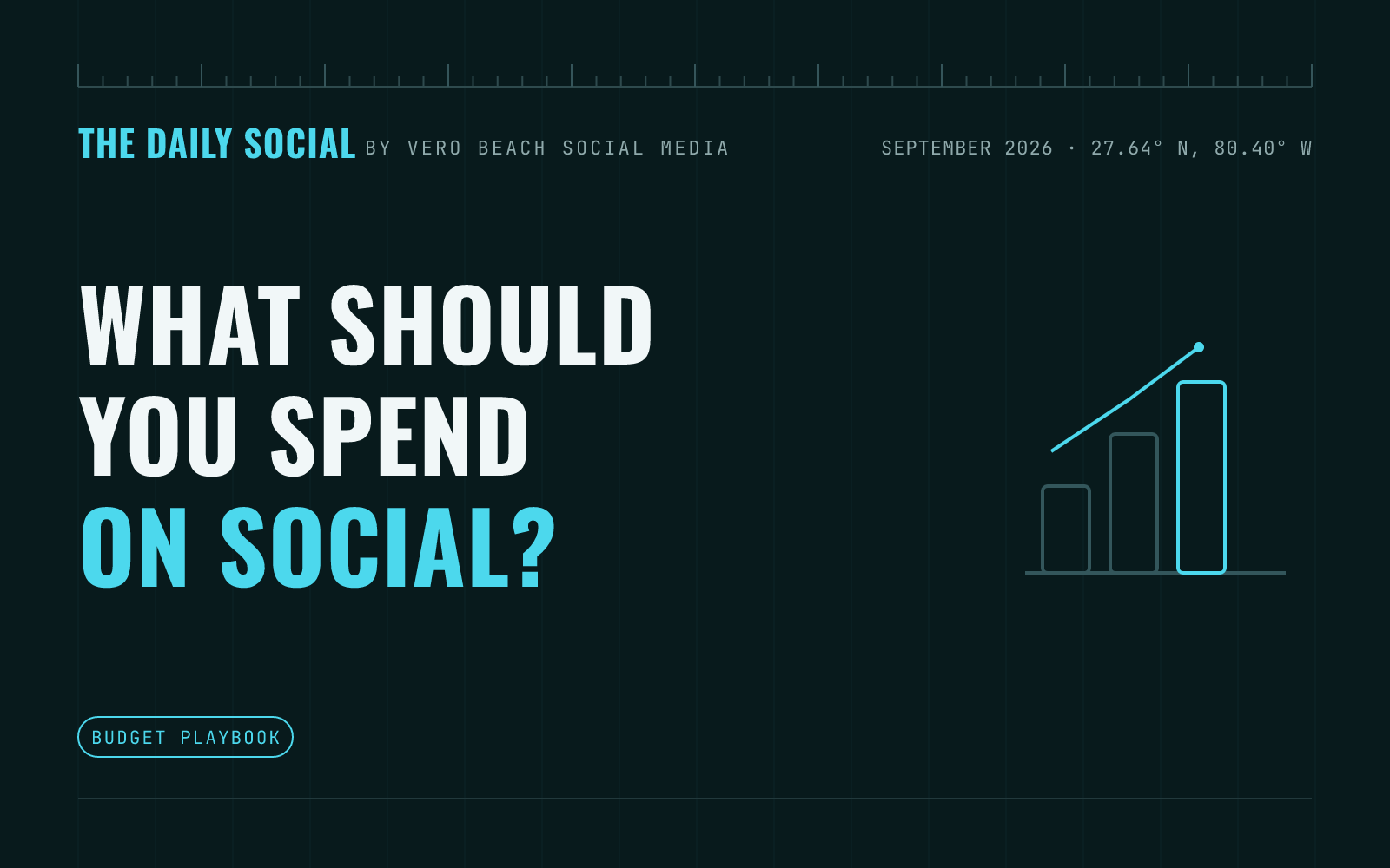 The Daily Social branded cover: How to Set a Realistic Social Media Budget for Your Small Business, by Vero Beach Social Media